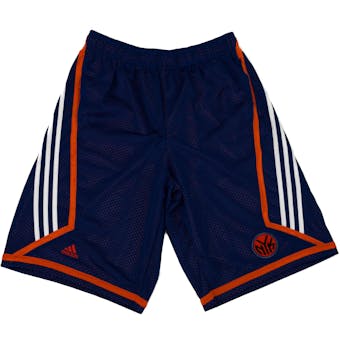 New York Knicks Adidas Blue 3 Stripe Basketball Shorts (Adult M)