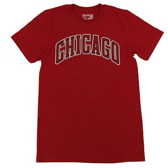 Chicago Bulls Adidas Red The Go To Tee Shirt (Adult L)