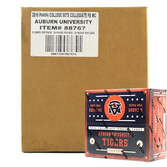 2016 Panini Auburn Tigers Multi-Sport 24-Pack 20-Box Case