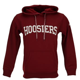 Indiana Hoosiers Adidas Red Climawarm Performance Tech Fleece Hoodie (Adult S)