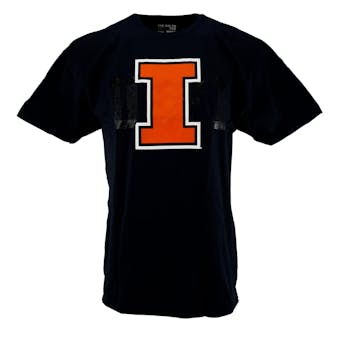Illinois Fighting Illini Adidas Navy The Go To Tee Shirt (Adult L)