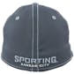 Kansas City Sporting Adidas Gray Two Tone Structured Flex Fit Hat (Adult L/XL)