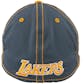 Los Angeles Lakers Adidas Gray Structured Flex Fit Hat (Adult S/M)