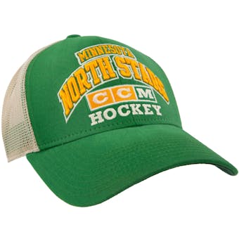 Minnesota North Stars CCM Reebok Green Adjustable Structured Hat (Adult OSFA)