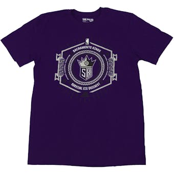 Sacramento Kings Adidas Purple The Go To Tee Shirt (Adult S)