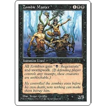 Magic the Gathering 5th Edition Single Zombie Master - NEAR MINT (NM)