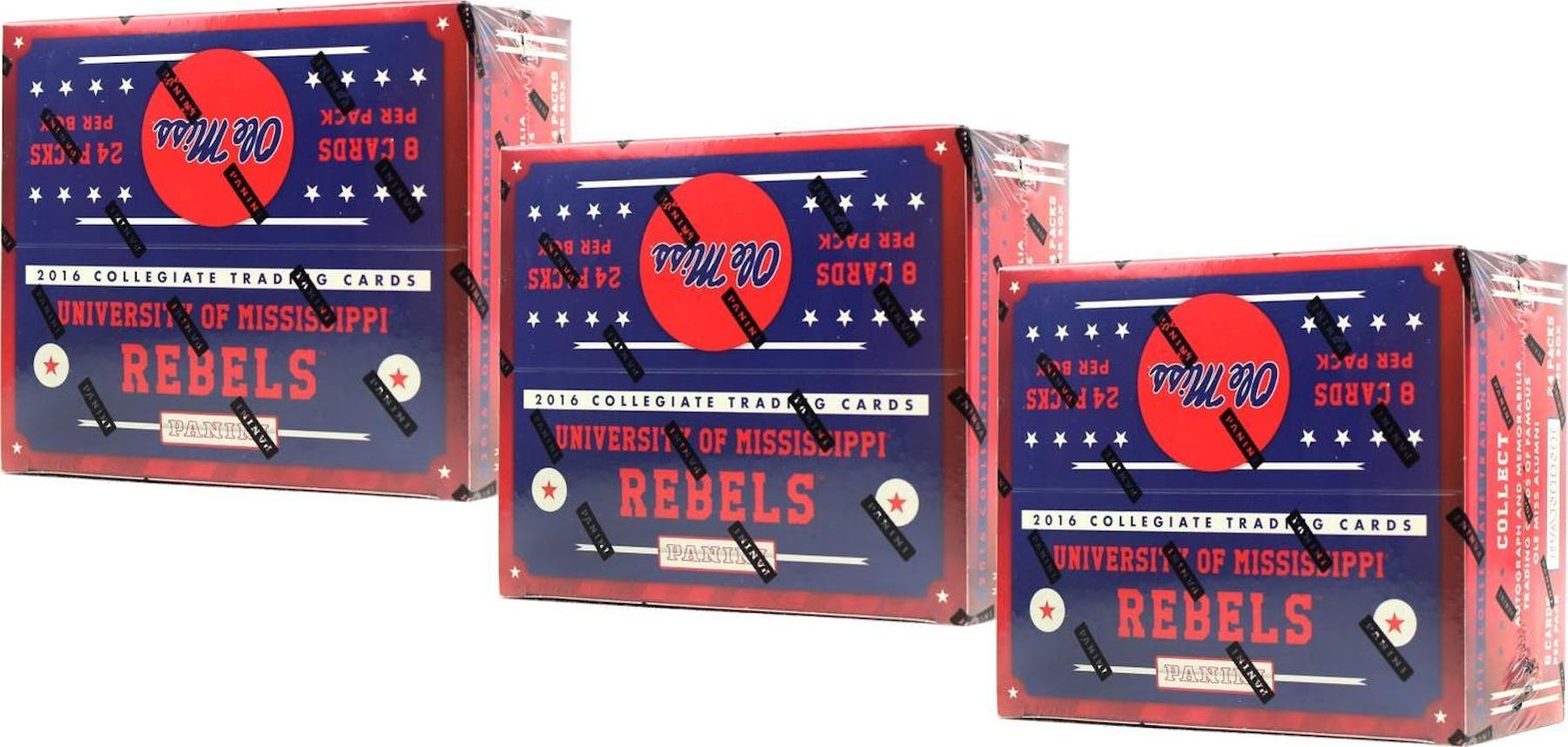 2016 Panini Mississippi Rebels Multi Sport 24 Pack Box Lot Of 3