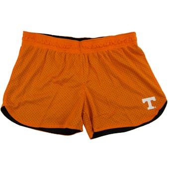 Tennessee Volunteers Colosseum Womens Orange Reversible Twist Mesh Shorts (Womens L)