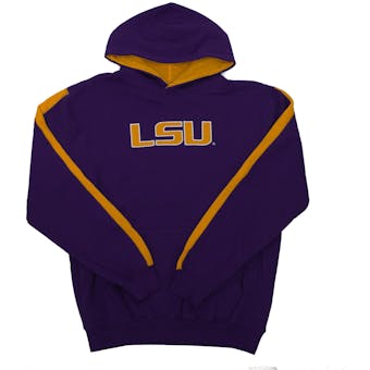 LSU Tigers Colosseum Purple Youth Rally Pullover Hoodie (Youth XS)