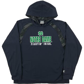 Notre Dame Colosseum Navy Lift Performance Fleece Hoodie (Youth Small)