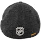 Boston Bruins Reebok Gray Center Ice Playoff Structured Flex Fit Hat (Adult L/XL)