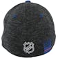 New York Rangers Reebok Gray Center Ice Playoff Structured Flex Fit Hat (Adult L/XL)