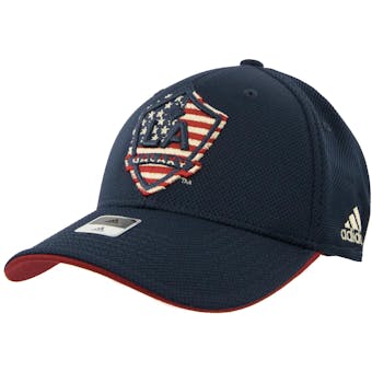 Los Angeles Galaxy Adidas Navy Structured Flex Fit Hat (Adult S/M)