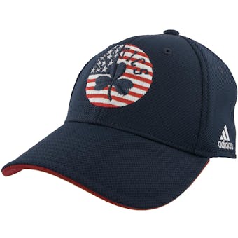 Boston Celtics Adidas Navy American Flag Flex Fit Hat (Adult S/M)