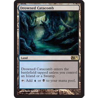 Magic the Gathering 2011 Single Drowned Catacomb - SLIGHT PLAY (SP)