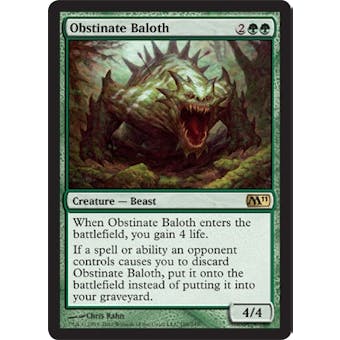 Magic the Gathering 2011 Single Obstinate Baloth FOIL - SLIGHT PLAY (SP)