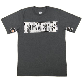 Philadelphia Flyers Hands High Black Tri Blend Tee Shirt (Adult Large)