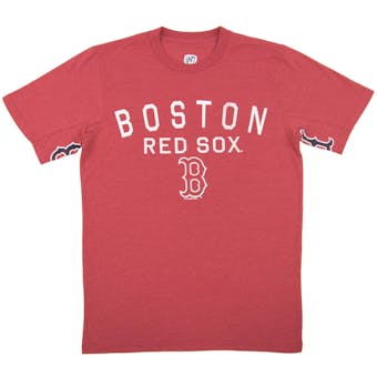 Boston Red Sox Hands High Red Tri Blend Tee Shirt (Adult Small)
