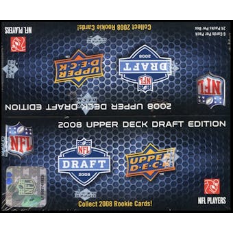2008 Upper Deck Draft Edition Football 24-Pack Box