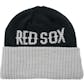 Boston Red Sox New Era Navy & Gray Classic Cover Cuffed Knit Hat (Adult OSFA)
