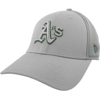 Oakland Athletics New Era 39Thirty Gray Neo Flex Fit Hat