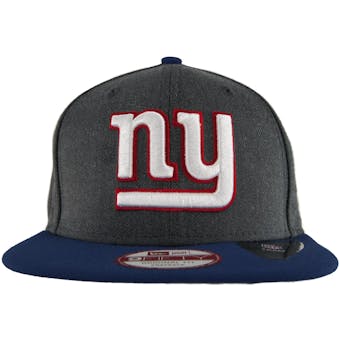 New York Giants New Era 9Fifty Basic Gray Flat Brim Snapback Hat (Adult One Size)