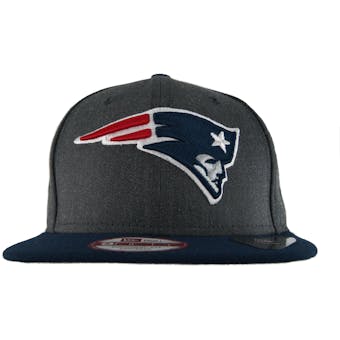New England Patriots New Era 9Fifty Basic Gray Flat Brim Snapback Hat (Adult One Size)