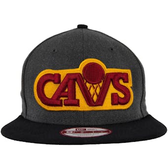 Cleveland Cavaliers New Era 9Fifty Basic Gray Flat Brim Snapback Hat (Adult One Size)