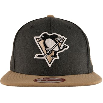 Pittsburgh Penguins New Era 9Fifty Basic Gray Flat Brim Snapback Hat (Adult One Size)