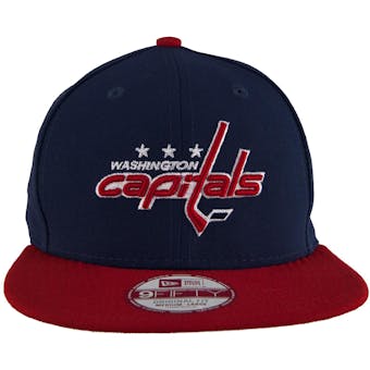 Washington Capitals New Era 9Fifty Basic Navy Flat Brim Snapback Hat