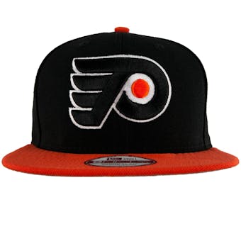 Philadelphia Flyers New Era 9Fifty Basic Black Flat Brim Snapback Hat (Adult M/L)