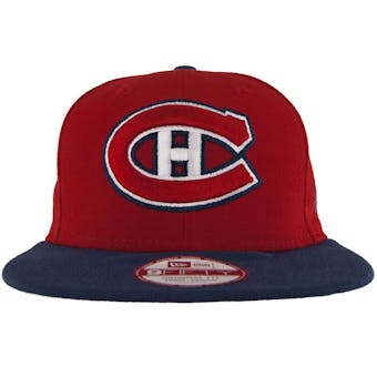 Montreal Canadiens New Era 9Fifty Basic Red Flat Brim Snapback Hat (Adult M/L)