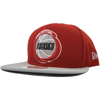 Houston Rockets New Era 9Fifty Red Hardwood Classics Flat Brim Snapback Hat (Adult OSFA)