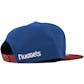 Denver Nuggets New Era 9Fifty Blue Hardwood Classics Flat Brim Snapback Hat (Adult OSFA)