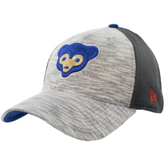 Chicago Cubs New Era 39Thirty (3930) Light Gray Clubhouse Flex Fit Hat (Adult M/L)