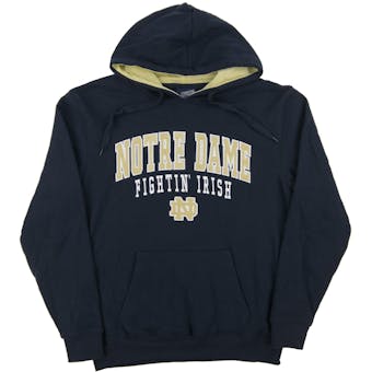 Notre Dame Colosseum Navy Core Dual Blend Fleece Hoodie (Adult Small)
