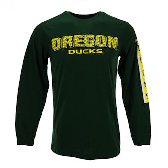 Oregon Ducks Colosseum Green Surge Long Sleeve Tee Shirt (Adult XL)
