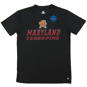 Maryland Terrapins Colosseum Black Youth Performance Pixel Tee Shirt (Youth S)