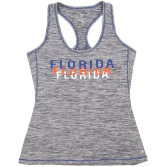 Florida Gators Colosseum Marled Gray Race Course Performance Tank Top (Womens X-Large)