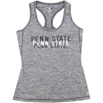 Penn State Nittany Lions Colosseum Marled Gray Race Course Performance Tank Top (Womens X-Large)