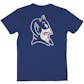 Duke Blue Devils Colosseum Blue Downslope Dual Blend Tee Shirt (Adult XL)
