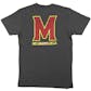 Maryland Terrapins Colosseum Grey Downslope Dual Blend Tee Shirt (Adult Small)