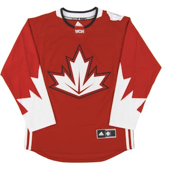 Team Canada World Cup Adidas Red Premier Hockey Jersey (Adult Large)