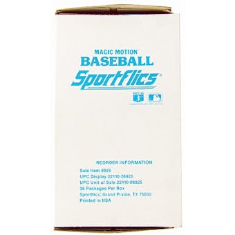 1988 Sportflics Baseball Wax Box