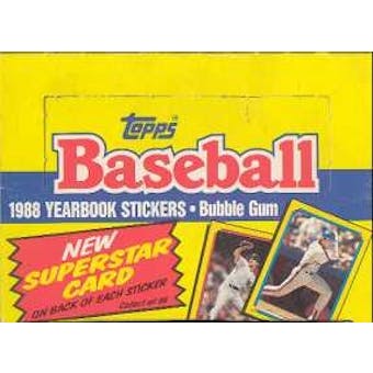 1988 Topps Stickers Baseball Wax Box