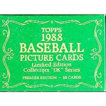 1988 Topps UK Tiffany Baseball Factory Set
