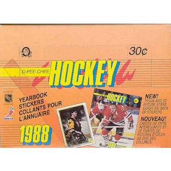 1988/89 O-Pee-Chee Sticker Hockey Box