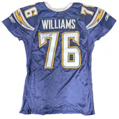 Jamal Williams 2007 San Diego Chargers Autographed Game Used Home Jersey (Reed Buy)