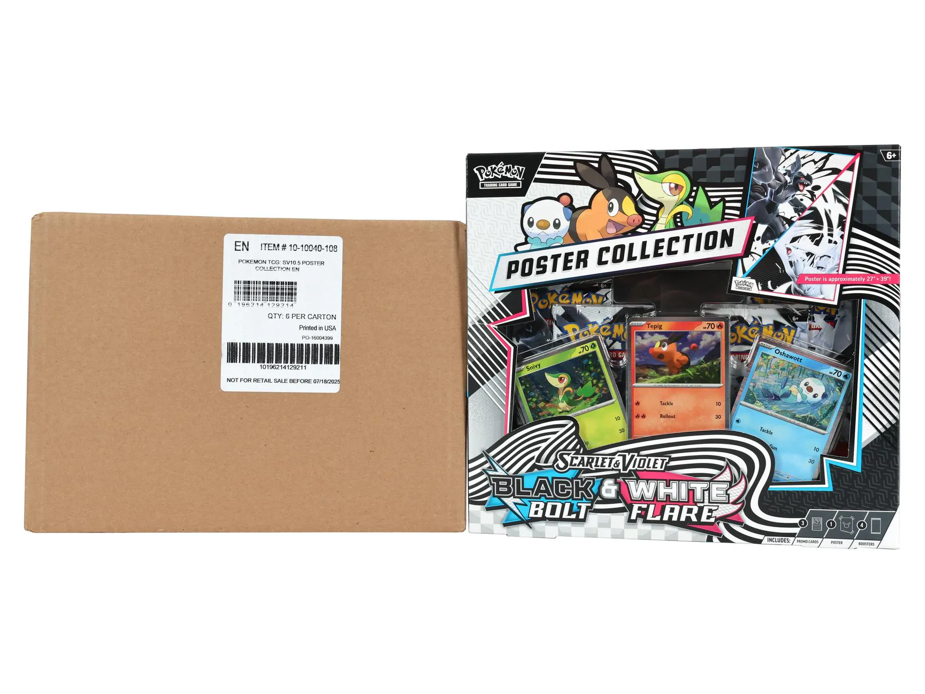 pokmon trading card game: unova poster collection : Target sided poster celebrating both expansions. Pokemon Unova Poster Collection 6-Box
