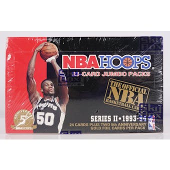 1993/94 Hoops Series 2 Basketball Jumbo Box